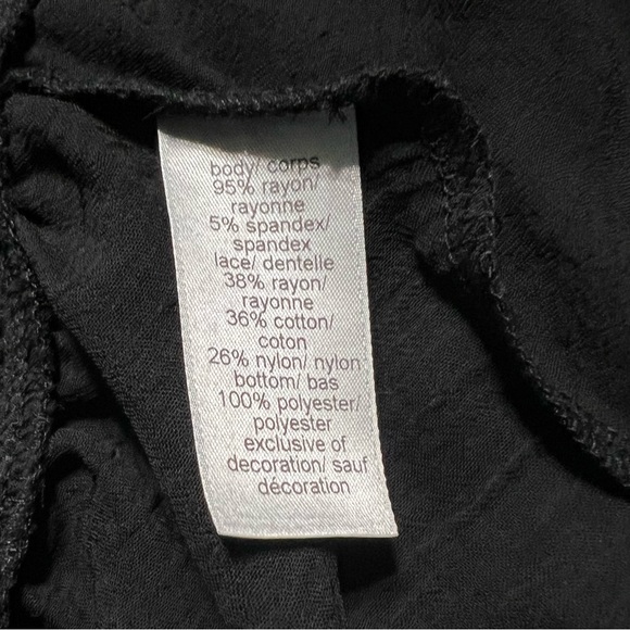 MAURICES Black Lace Tank Top Size XXL - Picture 5 of 5